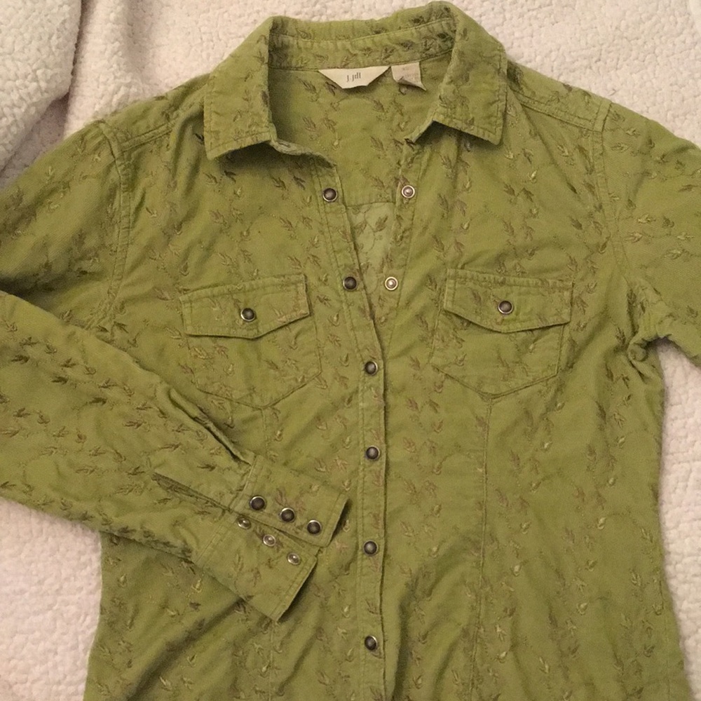 J. Jill corduroy button down XS